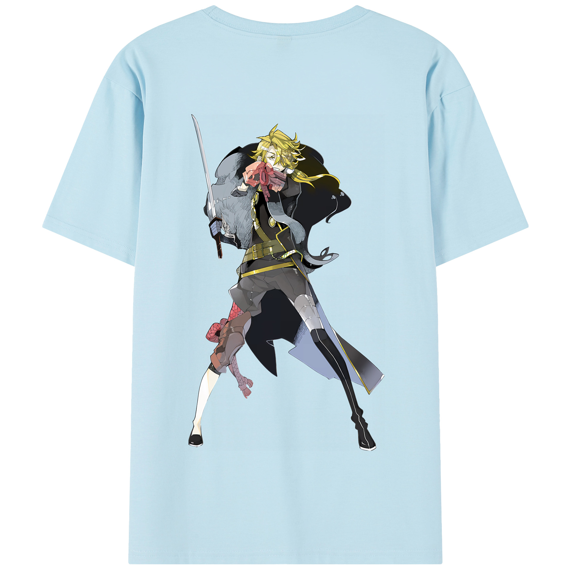 （画像用） 刀剣乱舞 Touken Ranbu 綿100％半袖Tシャツ（背面プリント）